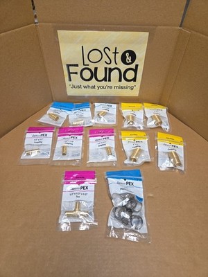 Apollo Pex Coupling 1'' 3/4'' 1/2'' Tee Clamp Lot Of 12 * READ * SEE PICS 