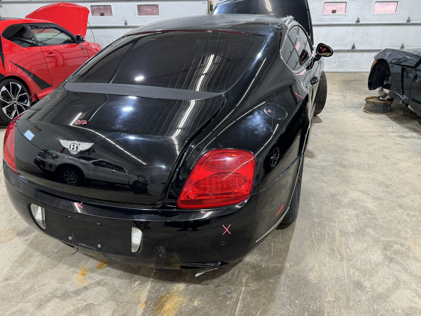 09 BENTLEY CONTINENTAL REAR TRUNK DECK LID LIFT GATE BELUGA BLACK L041