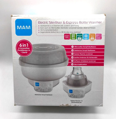 MAM 6-in-1 Sterilisator - Express Babykosterwärmer und Flaschenwärmer