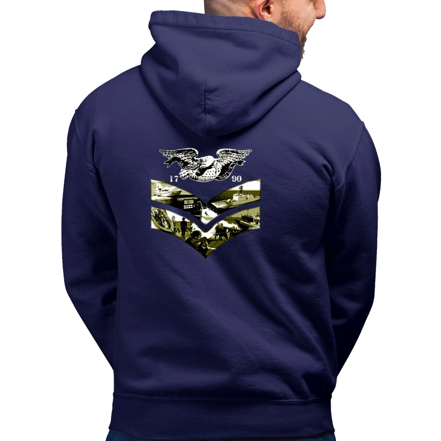 2nd Class Petty Officer Rank Semper Paratus US Coast Guard Veteran Custom Hoodie