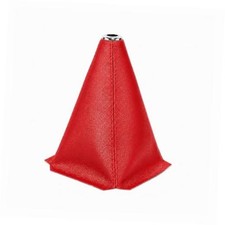 Universal Shifter Boot Cover, Leather Shift Knob Dust Cover for Auto ALL RED