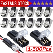 2 Pin Waterproof Electrical Connector Car Automotive Wire Plug Terminal Lot