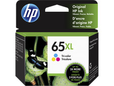 HP 65XL Tri-color Original Ink Cartridge, 300 pages, N9K03AN 140