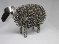 A single wiggle Sheep made from curl/spring metal. Unusual item