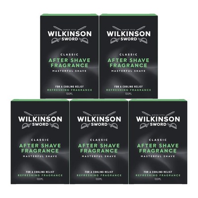 Wilkinson After Shave Classic gute Pflege für den Mann 100ml 5er Pack