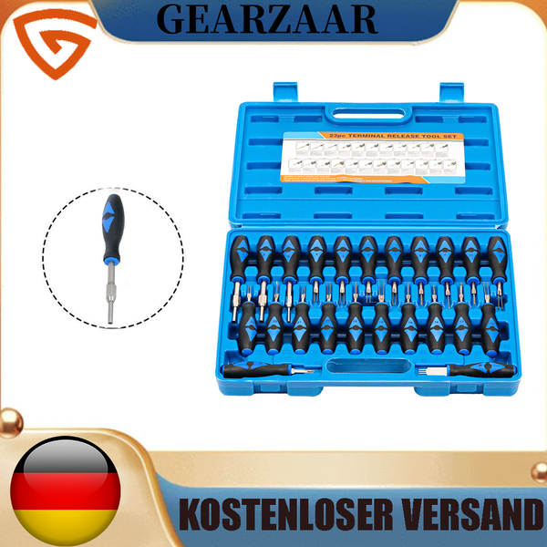 Entriegelungswerkzeug Set 23Tlg ISO Stecker FüR KFZ Auspinwerkzeug Gearzaar Neu-image