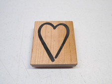 Heart Rubber Stamp 3.5" x 3" Craft