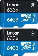 Lexar LSDMI64GBBNL633A High-Performance 633x microSDHC/microSDXC UHS-I 64gb...