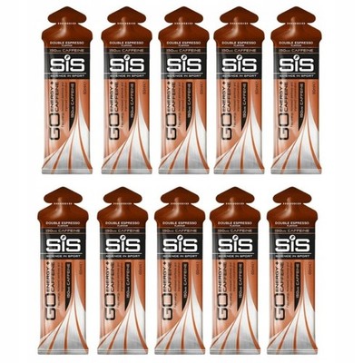SIS GO Energy + Caffeine Energie-Gel mit Koffein, doppelter Espresso   10 Stück