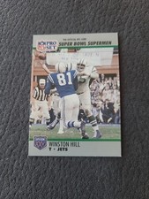 1990 Pro Set Super Bowl XXV Silver Anniversary #57 WINSTON HILL New York Jets