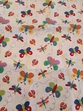 Richloom Kids Insects Butterflies Ladybugs Dragonflies Fabric 1yd x 45"