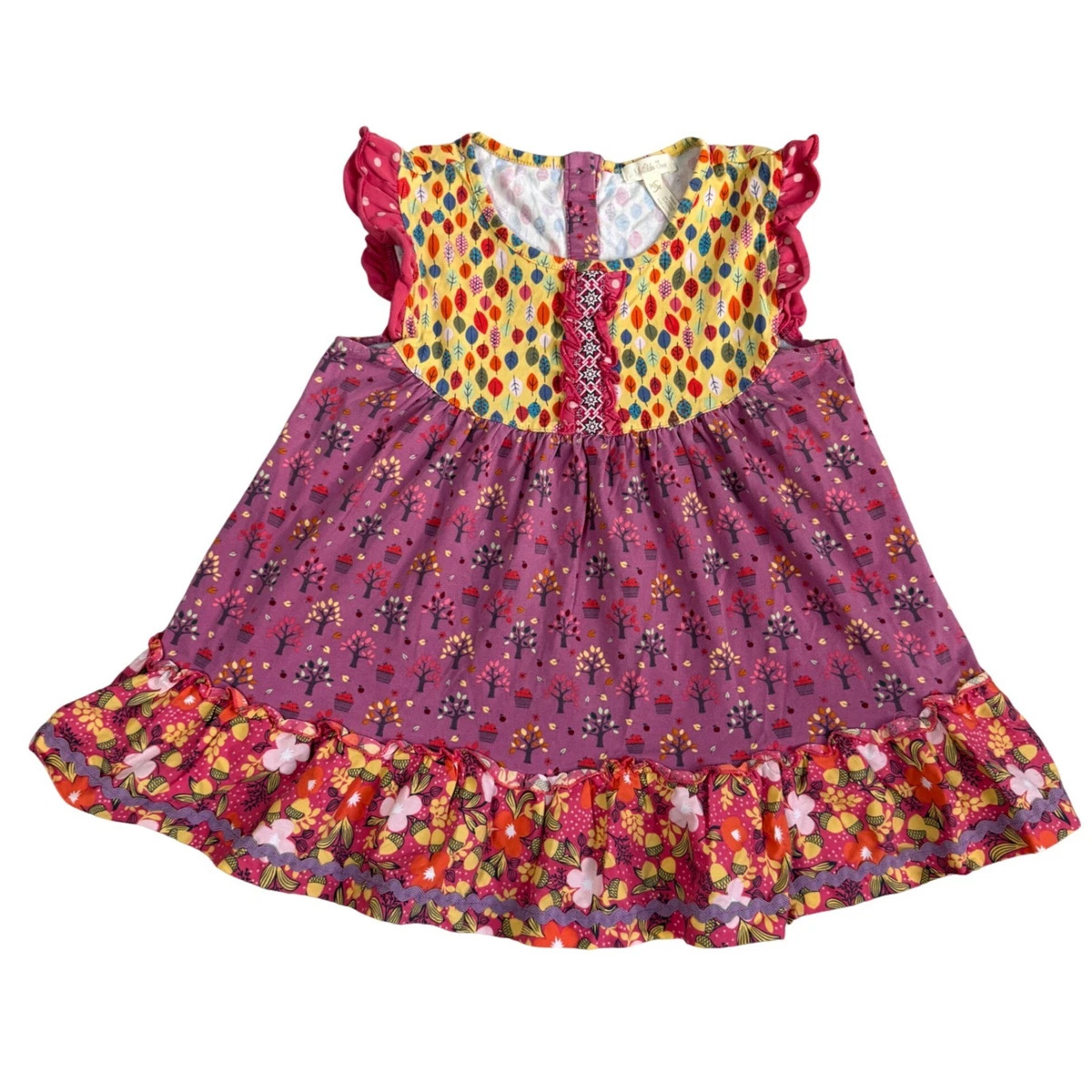 slim fit dress slacks Tinselberry Lane Ruffle Dress 18/24M