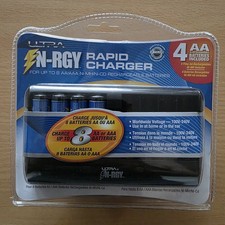 Ultra N-RGY 8 Slot AA-AAA LCD Rapid Battery Charger LCD Ni-MH Ni-CD 2500 mAh Car