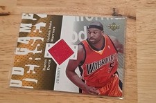 2006-07 UD Game Used Jersey Baron Davis #GJ-BD Golden State Warriors