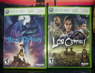 BLUE DRAGON (Microsoft Xbox 360, 2007) CIB & LOST ODYSSEY (Xbox 360, 2008)