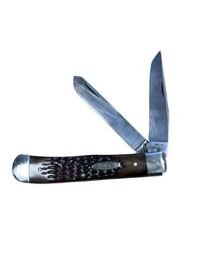 CASE XX USA 6254 SSP Trapper Pocket Knife 1981 Razor Edge Jigged