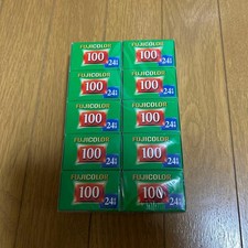 New Unopened 10 Rolls FUJICOLOR 100 Color Film 24 Exposures Exp. 10/2024