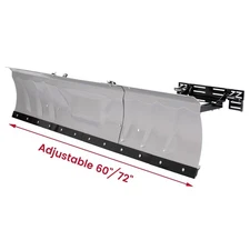 60"/72" Adjustable Width Snow Plow Blade Switchblade Plow For ATV UTV Universal
