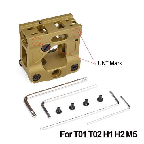 WADSN Red Dot Sight Riser Mount For PEQ NGAL Laser Metal Fixed Bracket Mount Set - Foto 13 di 17