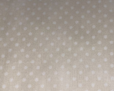 26" X 44" Moda "Moondance" White Dots on Cream Tone on Tone Cotton Fabric 2/3 Yd