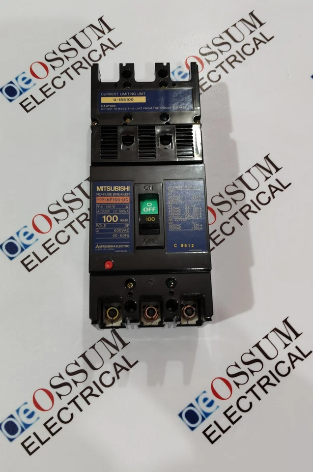 INTERRUPTOR DE CIRCUITO MITSUBISHI ELÉCTRICO NF100-UC 100A 440VAC 65KA ENVÍO RÁPIDO Foto 3 de 4