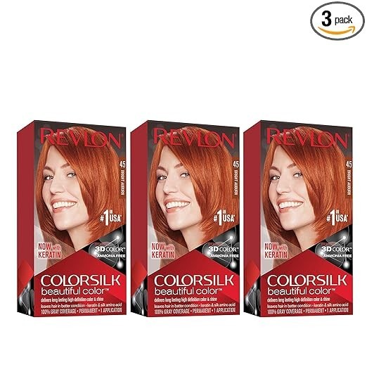 Silk Permanent Hair Color # 45 Bright Auburn