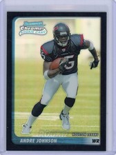 2003 Bowman Chrome Refractor Rookie #195 Andre Johnson No 10 of 500