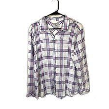 Womens Rails Sydney Linen Blend Pink/Blue Fla...