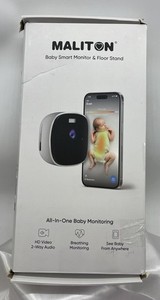 Maliton Smart Baby Monitor with 2K HD Video & AI Motion Tracker - Floor Stand