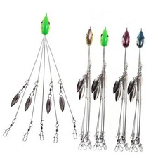 4Pack Premium18g 5 Arm Alabama Rig Head Umbrella Fishing Group Lures Bass 