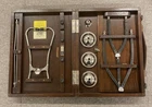 Capac Bin Jural Sound Detector Antique In Wooden Box Medical Equipment / engine
