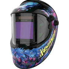 YESWELDER LYG-Q800D Auto-Darkening Welding Helmet 4/5-13 Shade with Side View