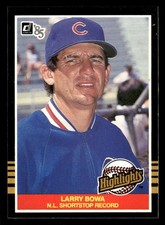 1985 Donruss Highlights #7 Larry Bowa NL SHORTSTOP RECORD [NM] [Base Set Card]