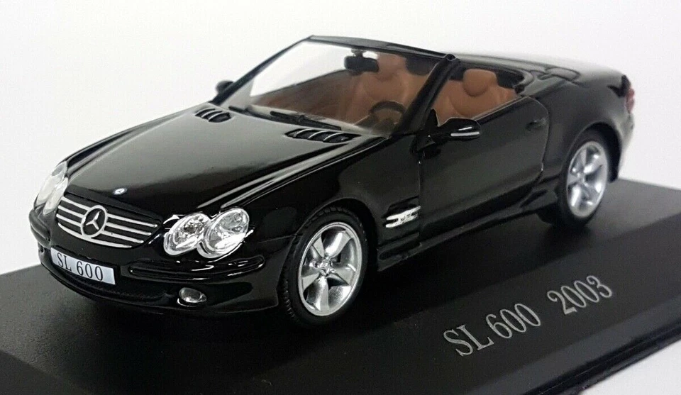 Atlas 1/43 Mercedes Benz SL600 (R230) Black - Scale - Diecast model Car - Image 3 of 4