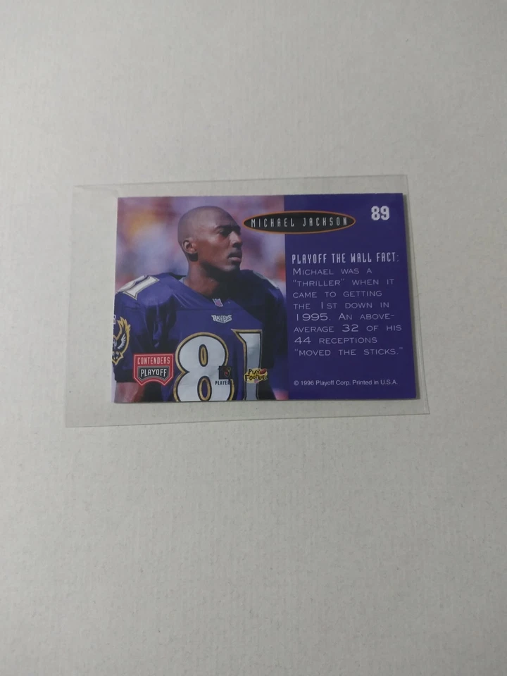 1996 Playoff Football Open Field Mini #89 Michael Jackson - Image 2 of 2