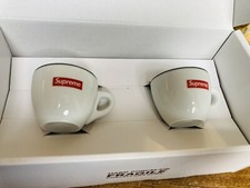 Supreme IPA Porcellane Aosta Espresso Set Of 2 Black And White Rare ✅ Authentic