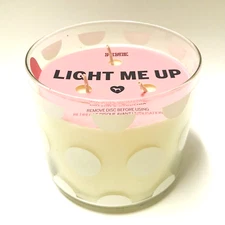 Victoria's Secret Pink Light Me Up Cotton & Gardenia Large 3 Wick Candle 14.5 oz