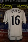 4.5/5 England adults 44-46" XL 2001 #16 Heskey football shirt jersey soccer