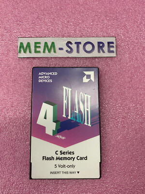 AMC004CFLKA AMD 4MB C Series Flash Memory PC Card 5v with Write Protect