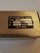 Sodeco Geneve Type TCe8E 8-Digit Counter 24 Volts 350 Ohms. Used