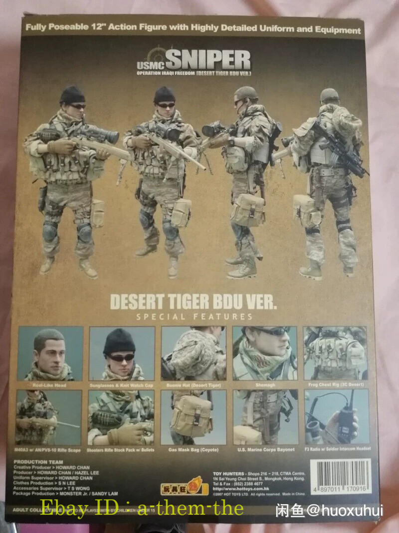 Hot Toys U.s. Forces Usmc SNIPER Military Model Action Hot Toys U.s. Forces Usmc SNIPER Military Model Action