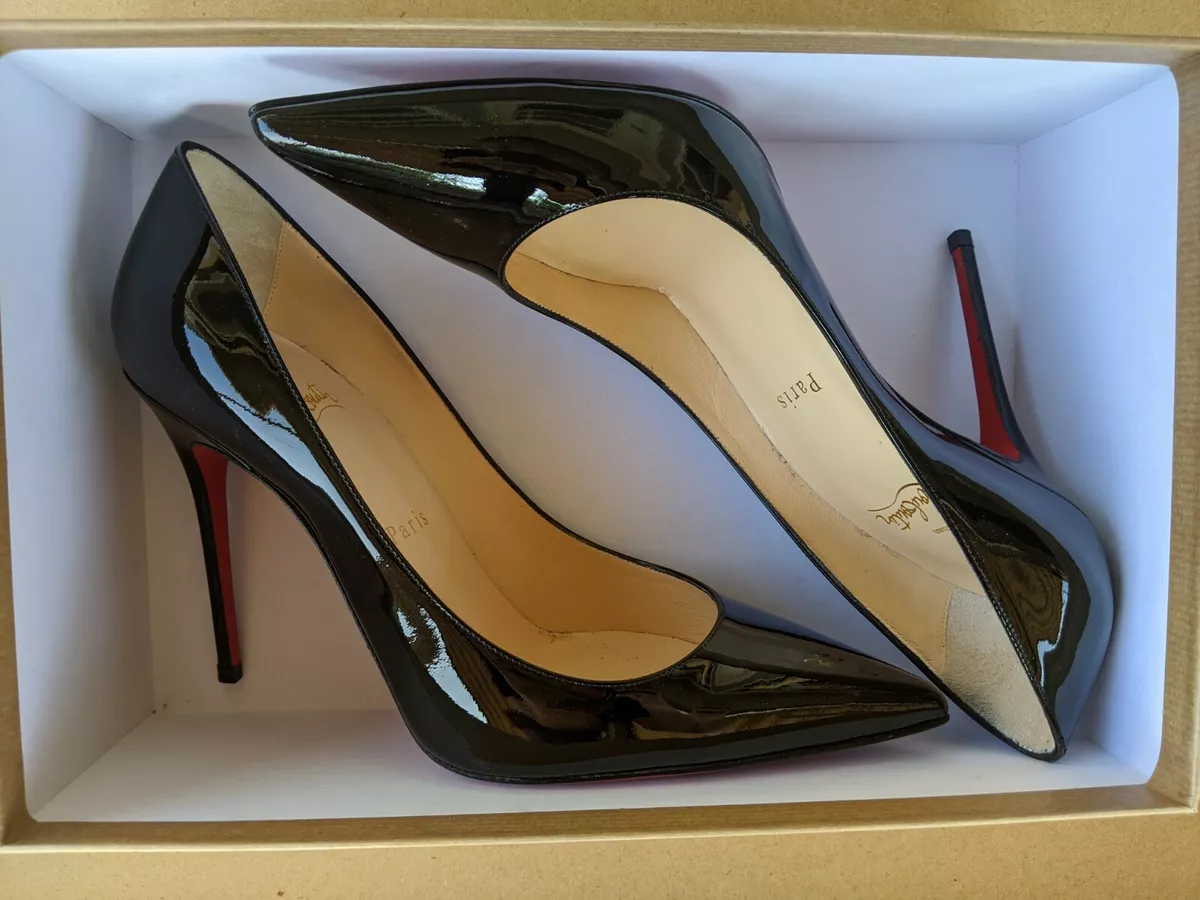 Louboutin Decollete 554 Patent Pumps Heels 38.5 8.5 M | VF Grade | eBay