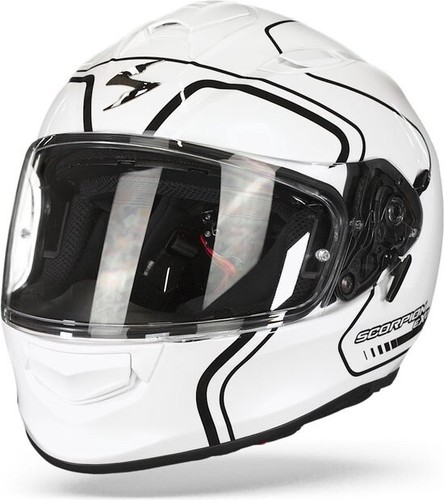 Scorpion EXO-491 West Integralhelm (Weiß/schwarz/glossy) Gr: XL