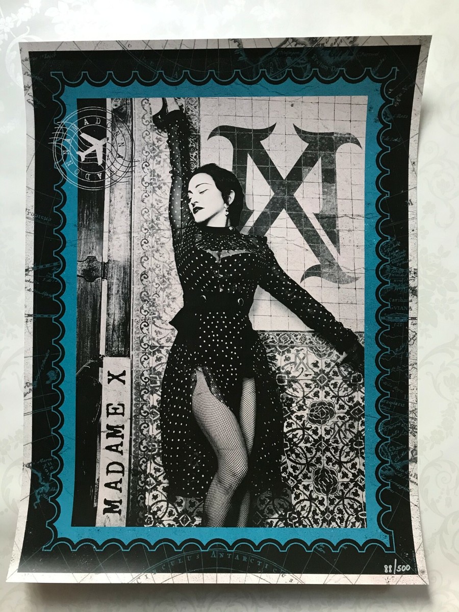 MADONNA MADAME X TOUR LITHOGRAPH POSTER CITI EXCLUSIVE LIMITED