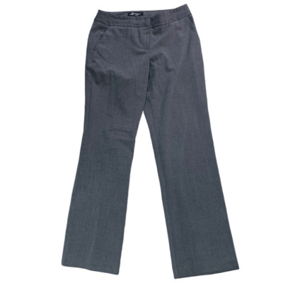 Sharagano Studio Womens 10 Dress Pants Gray Elastic Waist Flat Front Pockets