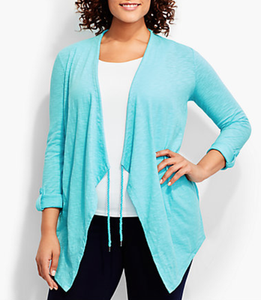 drape front cardigan plus size