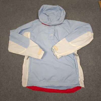 Helly Hansen Jacket Womens SMALL Blue Long Sleeve Windbreaker Hooded Size S
