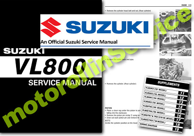 Suzuki VL800 INTRUDER Service Manual - Workshop VL 800 2001 2002 2003 2004 2005 | eBay UK