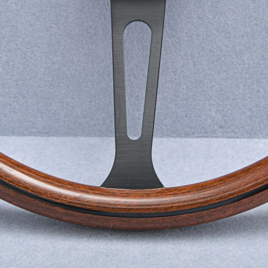 NARDI ND Classic 380mm Steering Wheel Mahogany Wood with Black Finish - Image 4 of 4