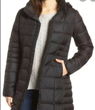 The North Face Black Metropolis 550 Down Quilted Parka Coat Black Xs